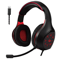 Headphone Wired USB ST GM2100R – سماعة جيمينج سلكية USB ستيريو 2.1 مع مايك مرن-2192