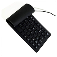 كيبورد POINT USB مرن سيليكون مقاوم للمياه – أسود-5816