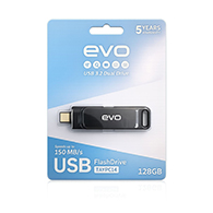 فلاشة EVO USB 3.2 ثنائية المنافذ Type-C بسعة 128 جيجابايت – نقل بيانات فائق السرعة-6157