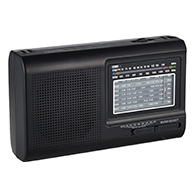 راديو جولون RX-3040 محمول مع تشغيل الموسيقى عبر USB - أسود- 7690