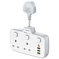 مشترك LDNIO SC2413 متعدد المنافذ – 2 منفذ حائط، (PD 20W USB)-4505