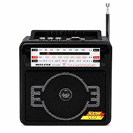 راديو محمول RX-1405 متعدد النطاقات FM AM SW مع مشغل USB وبطارية قابلة للشحن-7693