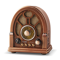 راديو محمول كلاسيك بتصميم فينتاج AM FM SW مع بلوتوث وبطارية قابلة للشحن وشكل جرامافون-7703