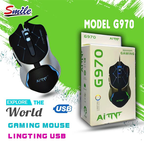 ماوس ألعاب سلكي Aitnt RGB بدقة 3200 DPI – 7 أزرار-6220