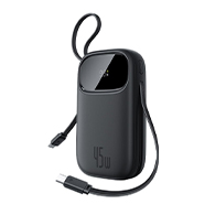 باور بانك Baseus Qpow3 Fast بسعة 20000mAh بقوة 45W – كابلان USB-C مدمجان-6554