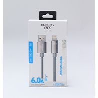 كابل ELOROBY CC-67 يو إس بي إلى لايتنينج – شحن سريع 6.0 أمبير وطول 1 متر - 1044