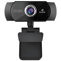 كاميرا ويب Kisonli PC-2 بدقة 1080P HD مع ميكروفون مدمج - 5855