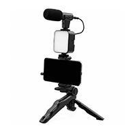 PLOKAMA PK-771 5 in 1 Video Rig Kit للموبايل مع ميكروفون وإضاءة LED وترايبود-5915
