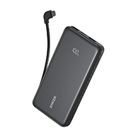 باور بانك Anker Zolo بسعة 20000mAh وشحن سريع 22.5W مع كابل USB-C مدمج – 5911