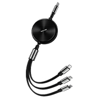 كابل شحنRomoss X-401 (4 في 1) قابل للسحب بطول 1 متر –7715