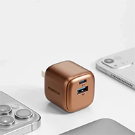 شاحن Momax UM71 GaN بقدرة 30W – منفذ USB-C PD + USB-A – تصميم صغير للسفر- 1896