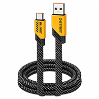 كابل START ST-355 TC من USB-A إلى USB-C لشحن فائق السرعة 6A – نايلون مضفر-8457