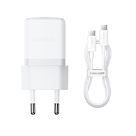 شاحن حائط Baseus Palm بقوة 30W USB-C PD3.0 وQC3.0 مع كابل 1 متر- 60 واط -6094